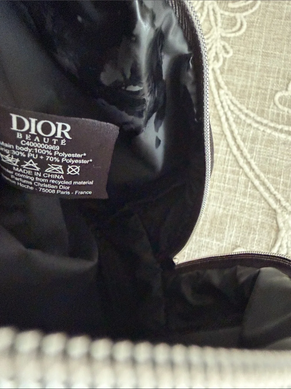 Christian Dior Beaute Black Cosmetic Pouch